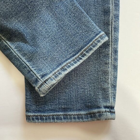Madewell Jeans Women’s 27 Blue Medium Wash 9” Mid-Rise Skinny Crop Button Fly - Picture 6 of 11